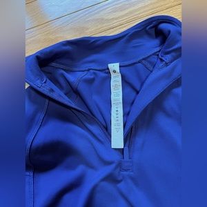 Lululemon - It’s Rulu Half Zip - blue, size 4